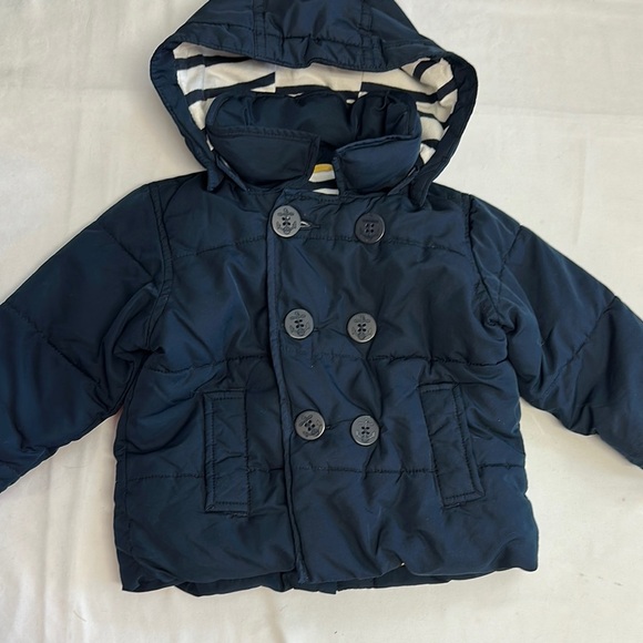 GAP Other - GAP Blue Puffer Jacket with Quilted Design and Hood